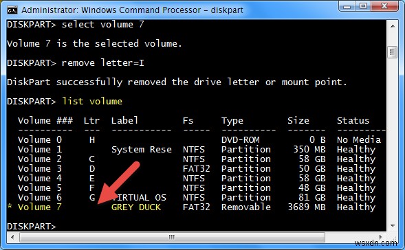 DiskpartコマンドでWindowsのドライブ文字を割り当て・削除する方法