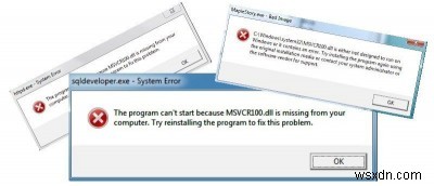 「MSVCR100.dllが見つかりません」エラーの解決方法を徹底解説