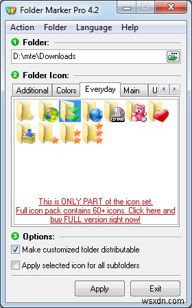 FolderMarkerでWindowsフォルダのアイコンを自由にカスタマイズする方法