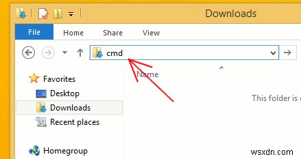 Windows 8のファイルエクスプローラーから管理者コマンドプロンプトを起動する方法