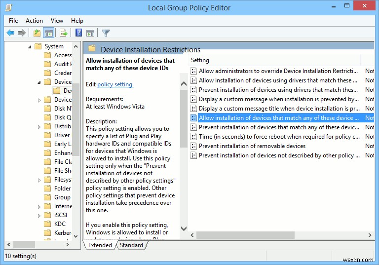 【Windows】グループポリシーでリムーバブルデバイスのインストールを禁止する方法