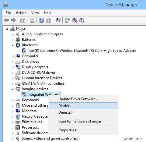 Windowsで内蔵Webカメラを無効にする方法|デバイスマネージャーで簡単設定