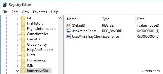 Windows 10のタスクバークロックを旧クラシック表示に戻す方法