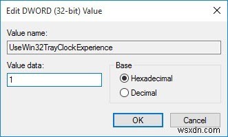 Windows 10のタスクバークロックを旧クラシック表示に戻す方法