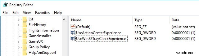 Windows 10のタスクバークロックを旧クラシック表示に戻す方法
