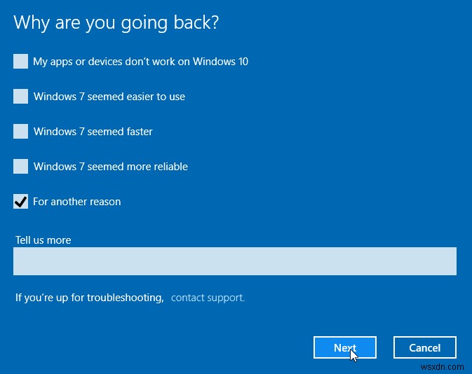 Windows 10から以前のバージョン(Windows 7 / 8 / 8.1)へダウングレードする方法