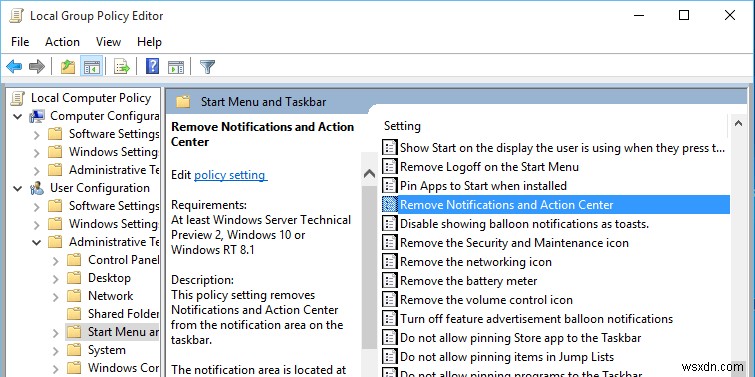 Windows 10でアクションセンターを無効化する2つの方法【レジストリ・グループポリシー】