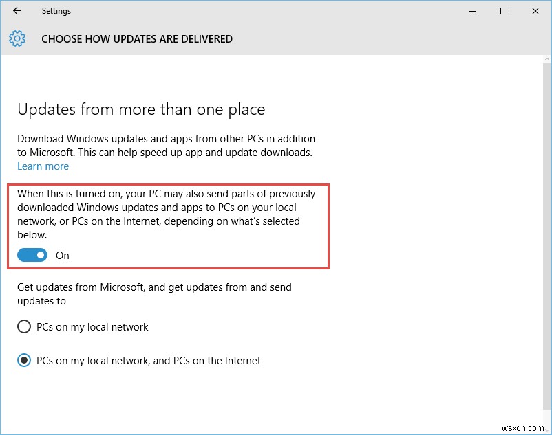 Windows 10でWindows Updateの「配信の最適化」を無効にする方法