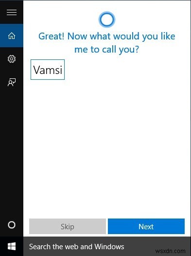Windows 10でCortana(コルタナ)を有効化してセットアップする方法