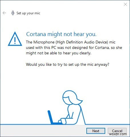Windows 10でCortana(コルタナ)を有効化してセットアップする方法