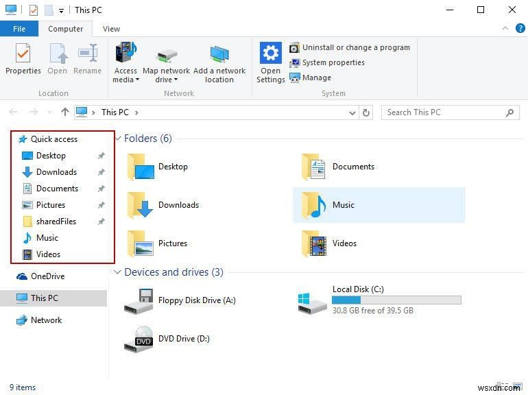 Windows 10のエクスプローラーからクイックアクセスを削除・カスタマイズする方法