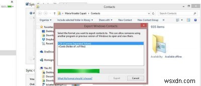 Windows 8でiPhoneの連絡先をCSVファイルにエクスポートする方法【手順解説】