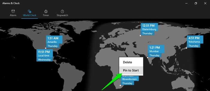 Windows 10で異なるタイムゾーンの時計を追加・表示する方法