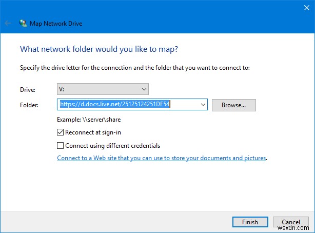 Windows 10でOneDriveをネットワークドライブとしてマッピングする方法