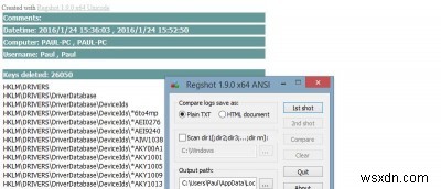 無料ツール「RegShot」でWindowsレジストリの変更を監視・比較する方法
