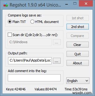 無料ツール「RegShot」でWindowsレジストリの変更を監視・比較する方法