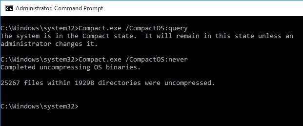 Windows 10の「Compact OS」機能とは？仕組みと有効化・無効化の手順を徹底解説