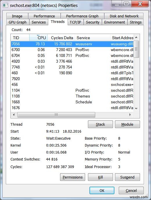 Svchost.exe(wuauserv)によるCPU使用率の高騰とメモリリーク問題の解決方法
