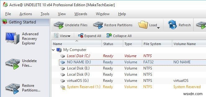 Active UNDELETEで削除済みファイル・フォルダ・パーティションを素早く復元する方法