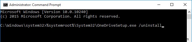 Windows 10でOneDriveを完全にアンインストールする方法【コマンドプロンプト編】