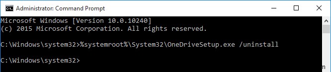 Windows 10でOneDriveを完全にアンインストールする方法【コマンドプロンプト編】