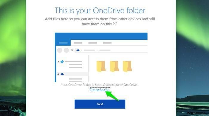 Windows 10でOneDriveフォルダーを別のドライブに移動する方法