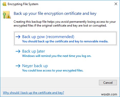WindowsのEFSでファイルとフォルダーを暗号化する方法