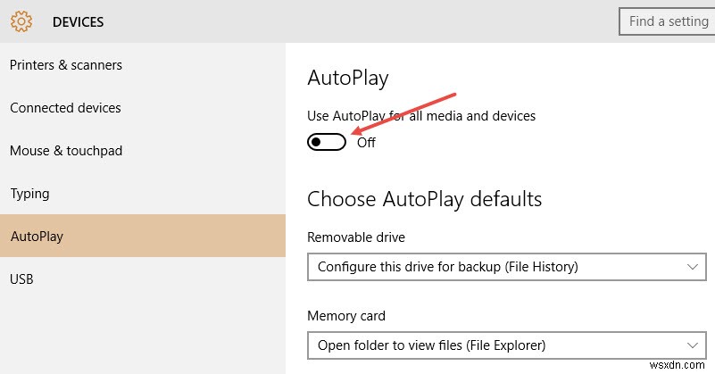 Windows 10で自動再生(AutoPlay)の既定動作を設定・変更する方法