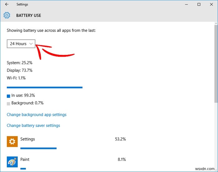 Windows 10でアプリごとのバッテリー使用量を確認する方法