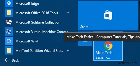 Windows 10のスタートメニューにWebサイトをピン留めする方法【Edge・Chrome対応】