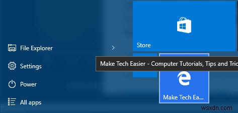 Windows 10のスタートメニューにWebサイトをピン留めする方法【Edge・Chrome対応】