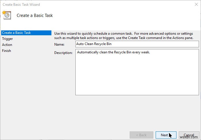 【Windows】タスクスケジューラでごみ箱を自動的に空にする簡単な設定方法