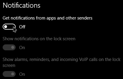 Windows 10で「静かな時間(Quiet Hours)」を設定・構成する方法