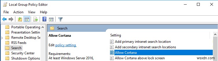 Windows 10でCortana(コルタナ)を完全に無効化する2つの方法