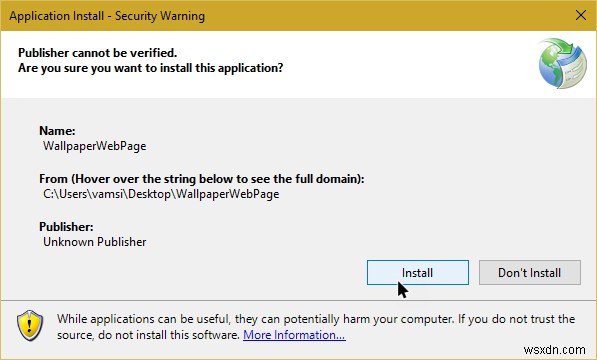 Windows 10でWebページを壁紙として設定する方法