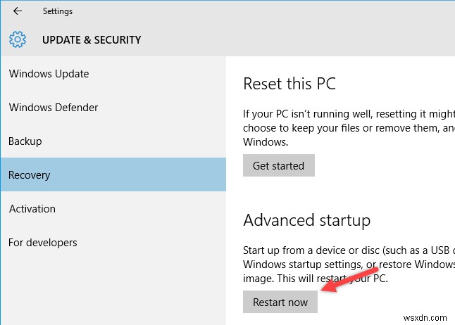 Windows 10で高度なスタートアップオプションを開く3つの方法