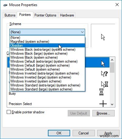 Windows 10でカスタムカーソルを安全に見つけてインストールする方法