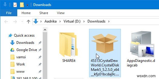 Windows 10のMicrosoft Storeからappxファイルをダウンロードする方法