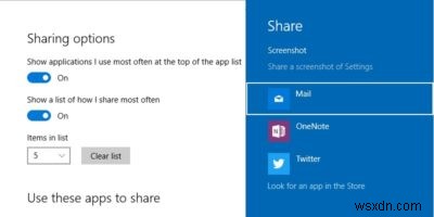 Windows 10の設定アプリで非表示の「共有」設定ページを有効にする2つの方法