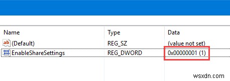 Windows 10の設定アプリで非表示の「共有」設定ページを有効にする2つの方法