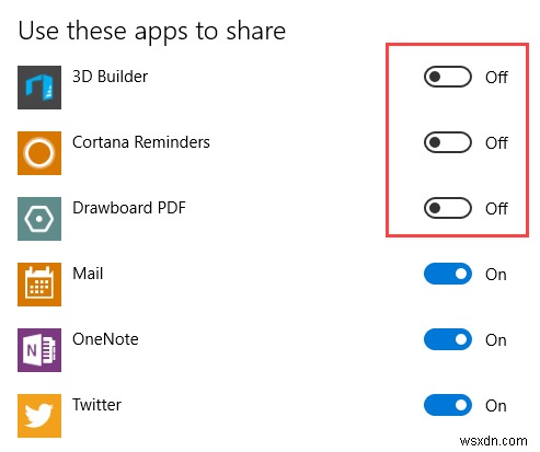 Windows 10の設定アプリで非表示の「共有」設定ページを有効にする2つの方法