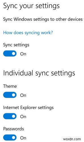 Windows 10がデバイス間で同期するデータを制御する方法