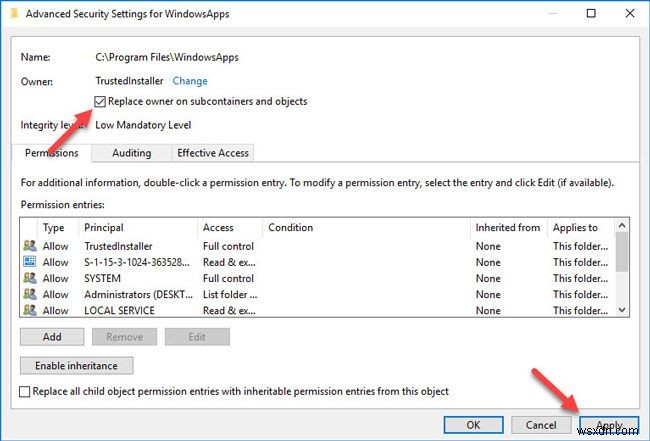 【Windows 10】システムファイルの所有権をTrustedInstallerに復元する方法