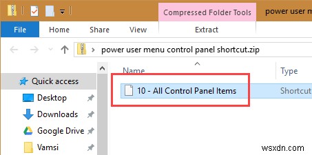 Windows 10の「Win + X」メニュー(パワーユーザーメニュー)にコントロールパネルを追加する方法