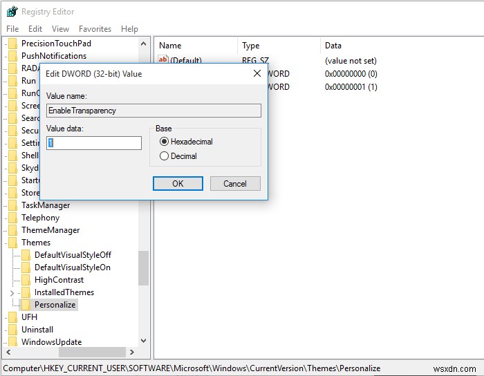 Windows 10のスタートメニューをより透明にする2つの方法【設定とレジストリ】
