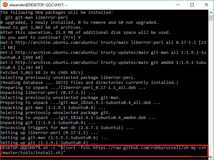 Windows 10にzshとOh My Zshをインストールする完全ガイド