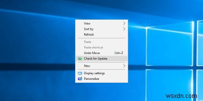 Windowsの右クリックメニューに「更新プログラムの確認」をワンクリックで実行できるようにする方法