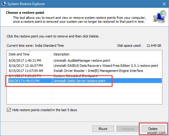 Windowsで古いシステム復元ポイントを削除してディスク容量を確保する方法