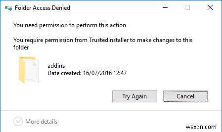 Windows 10でファイルやフォルダーの所有権を取得して削除する方法