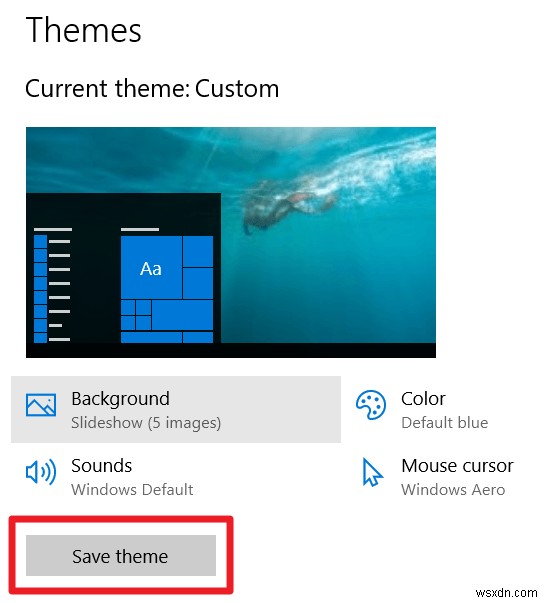 Windows 10で独自のカスタムテーマを作成・保存する方法